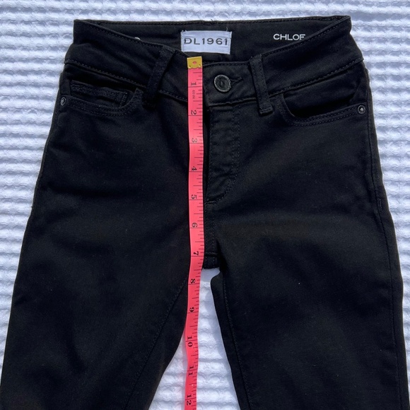 DL 1961 Chloe Skinny Girls' Black Jeans - Picture 11 of 15